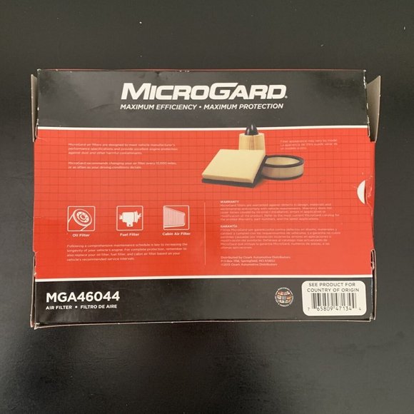 Microgard air filter lot for Nissan Sentra SR MGA46044 & 4028 cabin filter - Picture 4 of 8